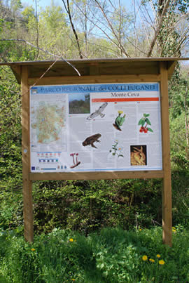 Cartelli Parco Regionale dei Colli Euganei al Monte Ceva
