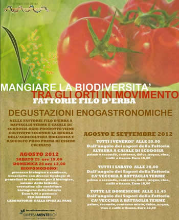 Mangiare la biodivesità tra gli orti in movimento alle Fattorie Il Filo d'Erba - Degustazioni enogastronomiche